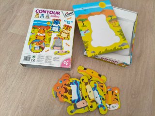 Puzzles Contour Baby Diset 4 Piezas 3+