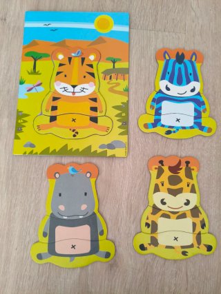Puzzles Contour Baby Diset 4 Piezas 3+