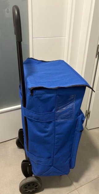 Carrito de compra Bastilipo azul