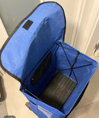 Carrito de compra Bastilipo azul