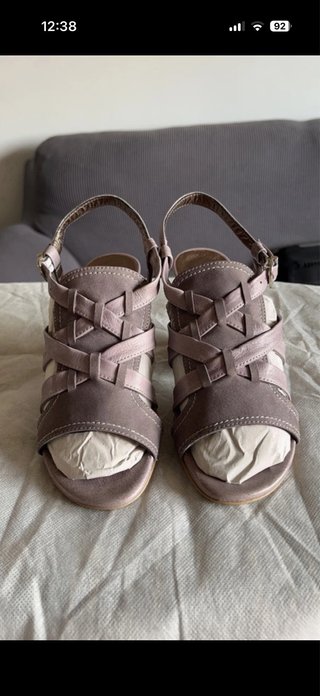 Sandalias de piel