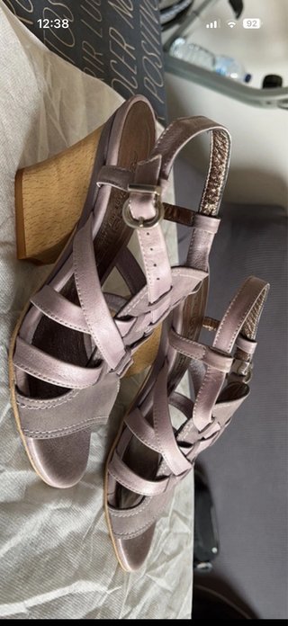 Sandalias de piel