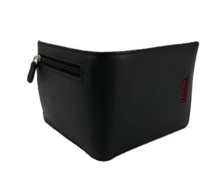 Cartera PielNoble Negra Roja Nueva