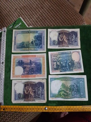 Billetes República Española Varios Valores