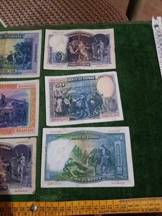 Billetes República Española Varios Valores