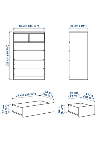 Cómoda de madera Ikea
