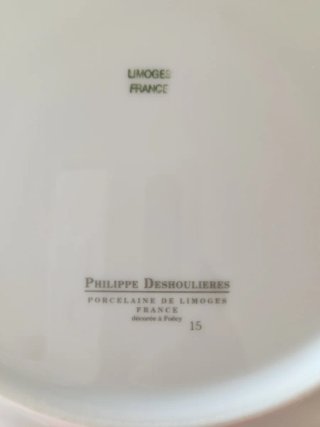 Juego de vajilla Philippe Deshoulières Limoges