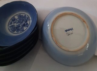 Juego de 7 cuencos de porcelana