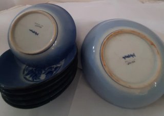 Juego de 7 cuencos de porcelana