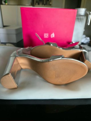 Scarpe da festa argentate Dana