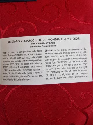 Italia Divisionale Proof 2025 Giubileo Vespucci