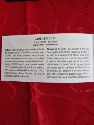 Italia Divisionale Proof 2025 Giubileo Vespucci