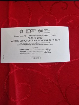 Italia Divisionale Proof 2025 Giubileo Vespucci