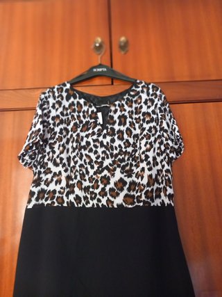 Vestido estampado animal print