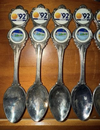 Lote 10 Cucharas Expo 92 Sevilla