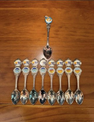Lote 10 Cucharas Expo 92 Sevilla