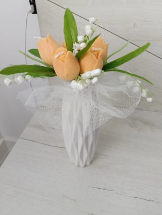 Ramo de velas aromáticas tulipanes