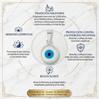 Colgante Ojo Turco Nácar Plata 925