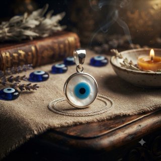 Colgante Ojo Turco Nácar Plata 925