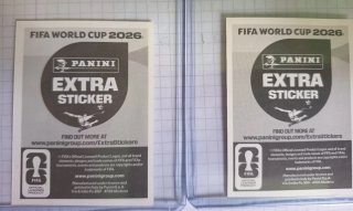 Cromo Extra Panini Messi y Kylian Mbappe oro