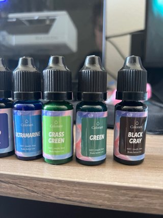10 tintes líquidos de 10 ml para velas y resina