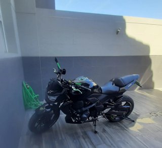 Kawasaki Z750 Negra y Verde