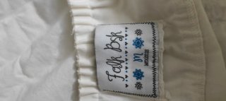 Falda blanca bordada verano