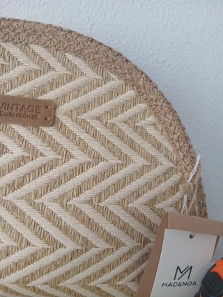 Bolso de rafia MAC&NOA beige