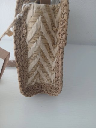 Bolso de rafia MAC&NOA beige