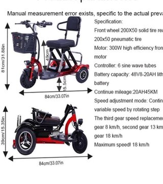 Scooter eléctrica movilidad reducida
