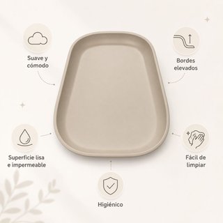 Cambiador Bebé de Espuma PU Suave y Lavable