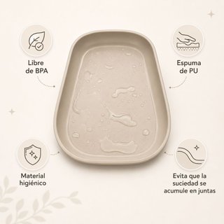 Cambiador Bebé de Espuma PU Suave y Lavable