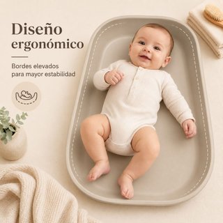 Cambiador Bebé de Espuma PU Suave y Lavable