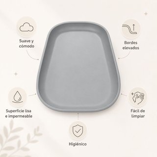 Cambiador Bebé de Espuma PU Suave y Lavable