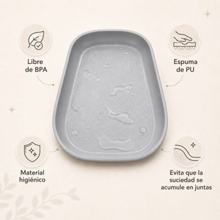 Cambiador Bebé de Espuma PU Suave y Lavable