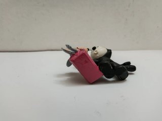 Figura Gato Félix con maleta y ratón PVC