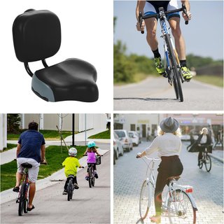 Asiento Bicicleta con Respaldo Cómodo