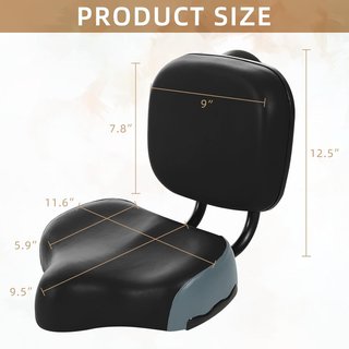 Asiento Bicicleta con Respaldo Cómodo