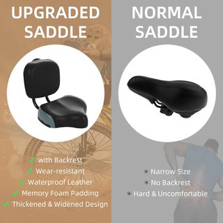 Asiento Bicicleta con Respaldo Cómodo