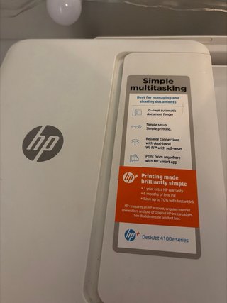 Impresora HP Deskjet 4120e Blanca