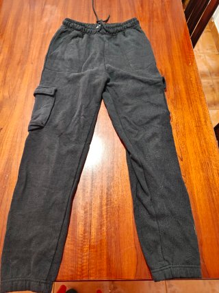 Pantalones chándal adolescente gris y negro