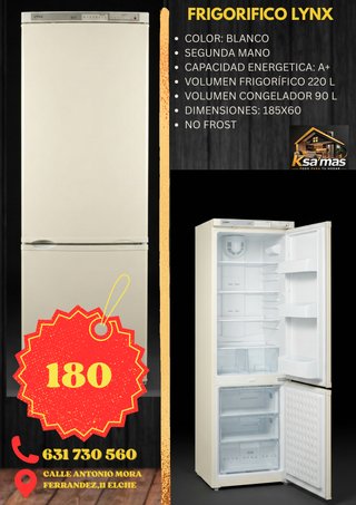 Frigorífico Lynx Blanco A+