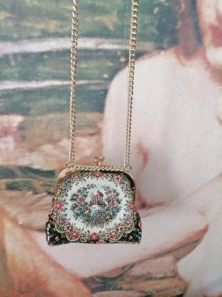 Bolso vintage tapicería floral