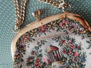 Bolso vintage tapicería floral