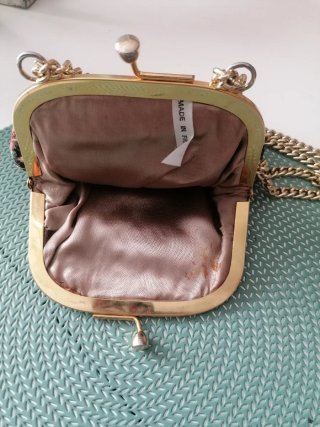 Bolso vintage tapicería floral