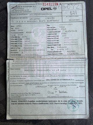Opel Vivaro 2004