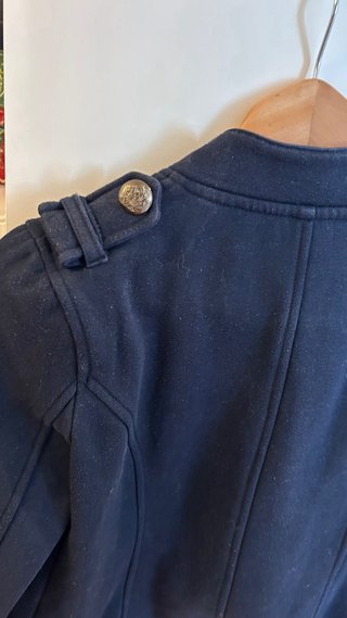 Chaqueta militar negra talla S
