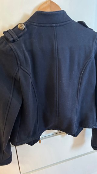 Chaqueta militar negra talla S