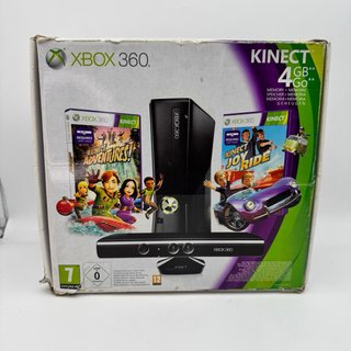 Xbox 360 4GB con scatola + 4 Giochi + Kinect
