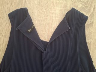 Blusa Zara Azul Plisada